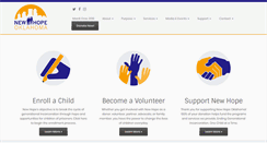 Desktop Screenshot of newhopeoklahoma.org